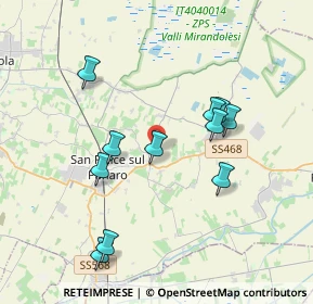 Mappa Via Scala, 41038 San felice sul Panaro MO, Italia (3.64818)