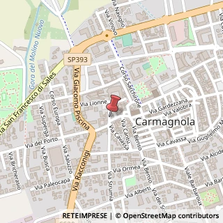 Mappa Via Ospedale, 2, 10022 Carmagnola, Torino (Piemonte)