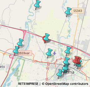 Mappa Roncopascolo, 43126 Roncopascolo PR (5.34867)