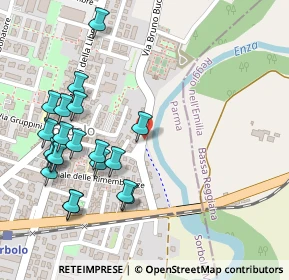 Mappa Via Bruno Buozzi, 43058 Sorbolo PR, Italia (0.285)