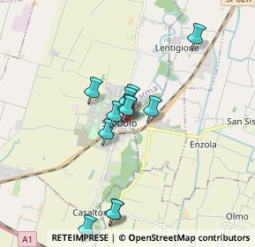 Mappa Via Bruno Buozzi, 43058 Sorbolo PR, Italia (1.48333)