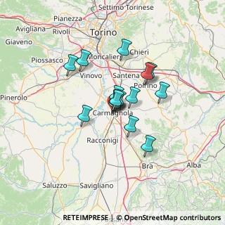 Mappa Via Paolo Boselli, 10022 Carmagnola TO, Italia (9.012)