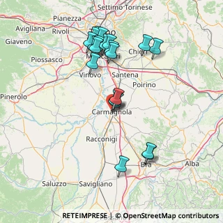 Mappa Via Paolo Boselli, 10022 Carmagnola TO, Italia (15.587)