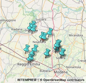 Mappa Via A. Cattania, 42012 Campagnola Emilia RE, Italia (11.9575)