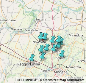 Mappa Via A. Cattania, 42012 Campagnola Emilia RE, Italia (10.04357)