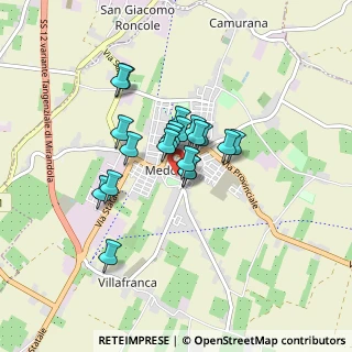 Mappa Via S. Matteo, 41036 Medolla MO, Italia (0.5795)