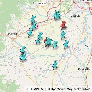 Mappa Via San Francesco, 10067 Vigone TO, Italia (6.9695)