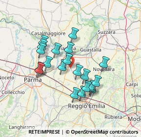 Mappa 42028 Poviglio RE, Italia (11.8505)