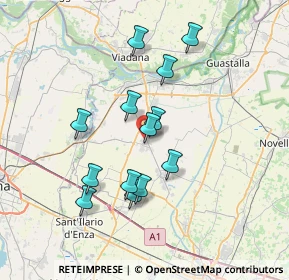 Mappa 42028 Poviglio RE, Italia (6.41)