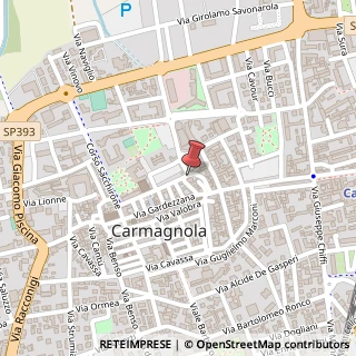 Mappa Piazza Giuseppe Mazzini, 18, 10022 Carmagnola, Torino (Piemonte)