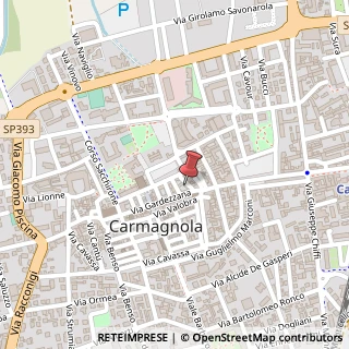 Mappa Via Santorre di Santarosa, 5/B, 10022 Carmagnola, Torino (Piemonte)
