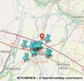 Mappa Via Giuseppe Moruzzi, 43122 Parma PR, Italia (5.76)