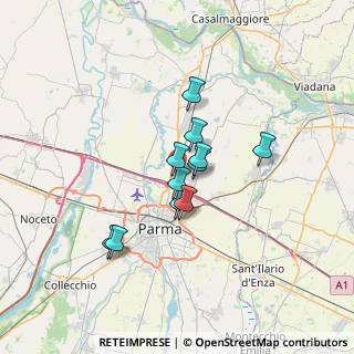 Mappa Via Giuseppe Moruzzi, 43122 Parma PR, Italia (4.80182)