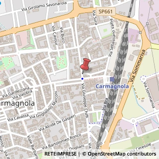 Mappa Largo Umbria,  4, 10022 Carmagnola, Torino (Piemonte)