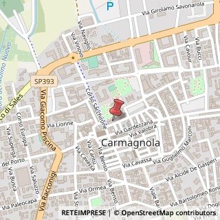Mappa Piazza Manzoni Alessandro, 10, 10022 Carmagnola, Torino (Piemonte)