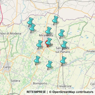 Mappa Via Giuseppe Verdi, 41036 Medolla MO, Italia (6.35182)