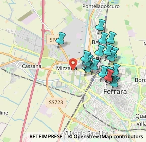 Mappa Via Modena, 44122 Ferrara FE, Italia (1.6395)