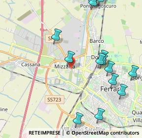 Mappa Via Modena, 44122 Ferrara FE, Italia (2.49571)
