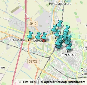 Mappa Via Modena, 44122 Ferrara FE, Italia (1.527)