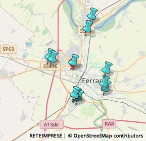 Mappa Via Modena, 44122 Ferrara FE, Italia (3.35818)