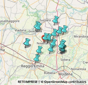 Mappa Piazza della Resistenza, 42017 Novellara RE, Italia (10.548)
