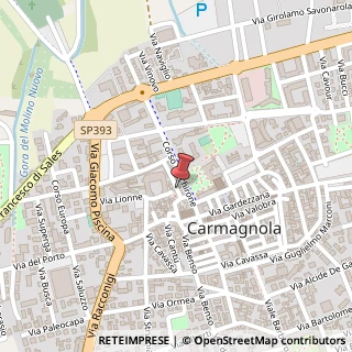Mappa Via Padre Giovanni Baravalle, 1/a, 10022 Carmagnola, Torino (Piemonte)