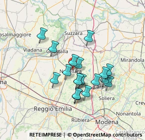 Mappa Galleria dei Cooperatori, 42017 Novellara RE, Italia (11.34333)