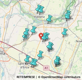 Mappa Via Piana, 42028 Poviglio RE, Italia (8.204)