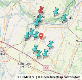 Mappa Via Piana, 42028 Poviglio RE, Italia (6.625)