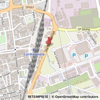 Mappa Via Sommariva, 33, 10022 Carmagnola, Torino (Piemonte)