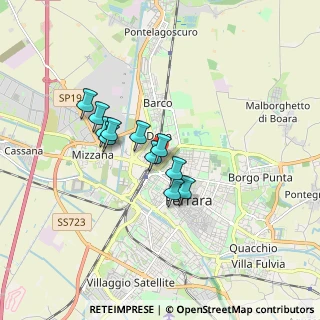 Mappa Via Antonio Fortunato Oroboni, 44122 Ferrara FE, Italia (1.26455)