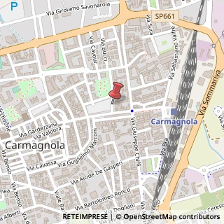Mappa Piazza IV Martiri, 52, 10022 Carmagnola, Torino (Piemonte)