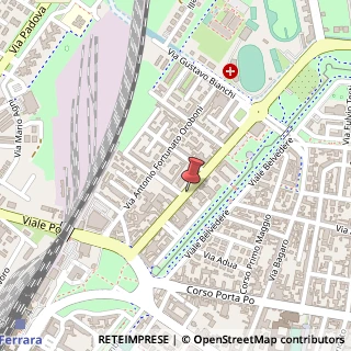 Mappa Via Porta Catena, 60, 44122 Ferrara, Ferrara (Emilia Romagna)