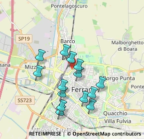 Mappa Via Porta Catena, 44122 Ferrara FE, Italia (1.675)