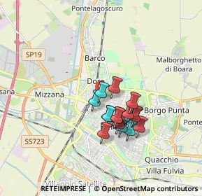 Mappa Via Porta Catena, 44122 Ferrara FE, Italia (1.33375)