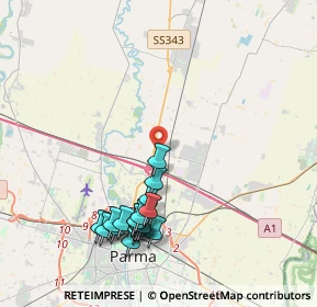 Mappa Via Enrico Forlanini, 43122 Paradigna PR, Italia (4.31722)