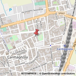 Mappa Via Giosuè Carducci, 15, 10022 Carmagnola, Torino (Piemonte)