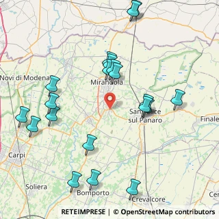 Mappa Via 25 Aprile, 41036 Medolla MO, Italia (9.3755)