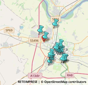 Mappa Via della Foglia, 44122 Ferrara FE, Italia (3.30067)