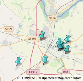 Mappa Via della Foglia, 44122 Ferrara FE, Italia (4.12091)