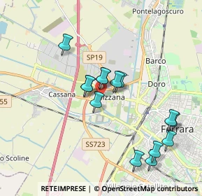 Mappa Via della Foglia, 44122 Ferrara FE, Italia (1.77071)