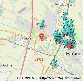 Mappa Via della Foglia, 44122 Ferrara FE, Italia (2.242)