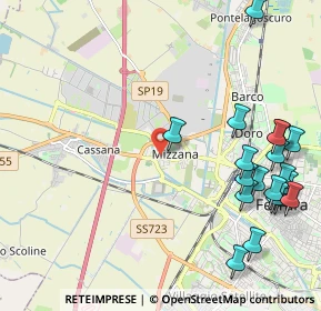 Mappa Via della Foglia, 44122 Ferrara FE, Italia (2.72737)