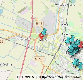 Mappa Via della Foglia, 44122 Ferrara FE, Italia (3.2155)