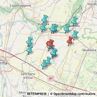 Mappa Via del Gambetto, 42028 Poviglio RE, Italia (6.27688)