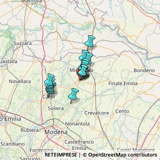 Mappa Via delle Arti, 41036 Medolla MO, Italia (6.97733)