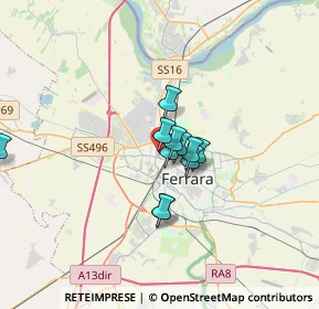 Mappa Via Padova, 44122 Ferrara FE, Italia (2.23636)