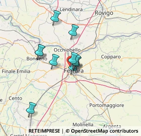 Mappa Via Padova, 44122 Ferrara FE, Italia (9.85273)