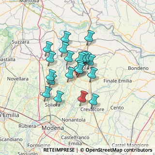Mappa Via Milano, 41036 Medolla MO, Italia (10.1345)