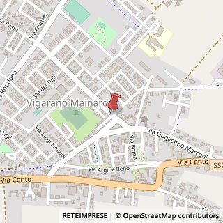Mappa Via G. Matteotti, 3, 44049 Vigarano Mainarda, Ferrara (Emilia Romagna)
